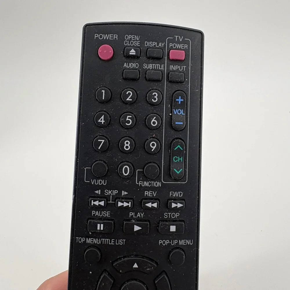 SHARP BD‎ PLAYER REMOTE CONTROL GA938WJPA Remote UNTESTED